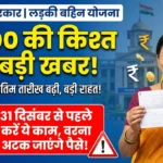 Ladki Bahin Yojana 2026: समय सीमा बढ़ी और दिसंबर Installment का विवरण