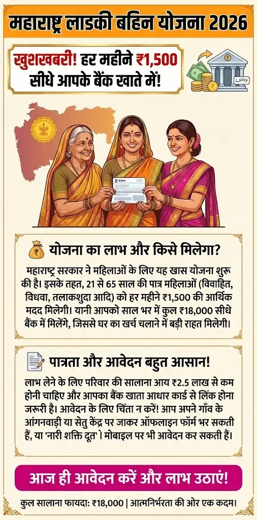 Maharashtra Ladki Bahin Yojana 2026 स्टेप-बाय-स्टेप गाइड