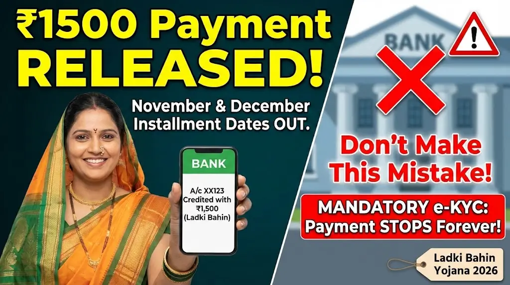 Ladki Bahin Yojana 2026 Complete Details, Eligibility, Installment Dates, और e-KYC Guide