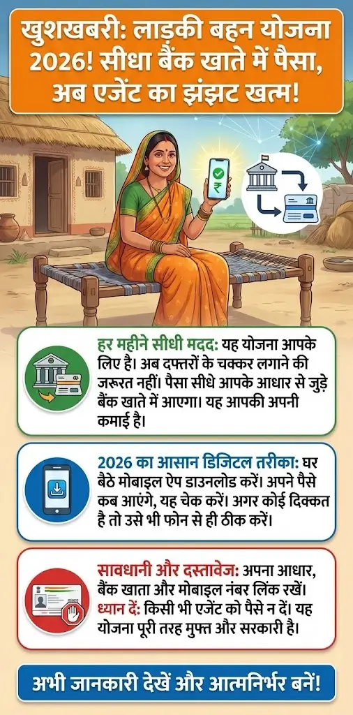 Ladki Bahin Yojana App Download 2026: उपयोग (Uses), विशेषताएं (Features), पात्रता (Eligibility) और लाभ (Benefits) पर पूरी गाइड