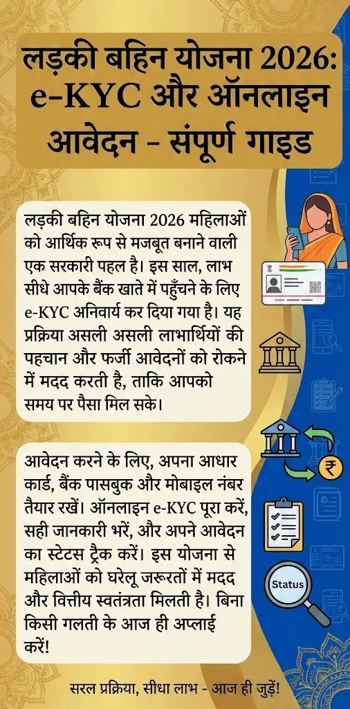 Ladki Bahin Yojana 2026 e-KYC & Apply Online – Complete Registration Method Explained