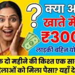 Ladki Bahin Yojana Latest News 2026: ₹3000 December–January Payment Date Confirmed
